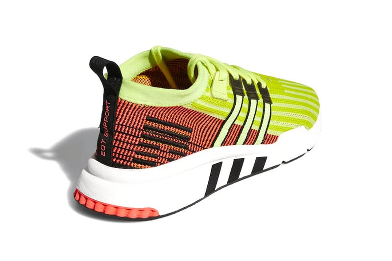 Eqt support mid outlet adv primeknit shoes yellow