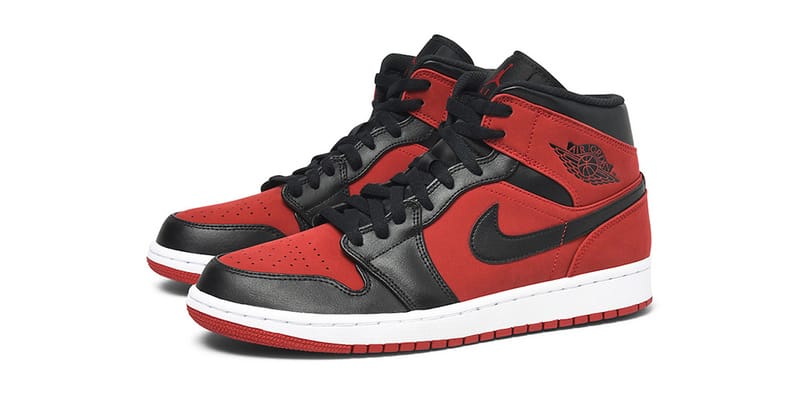 Air Jordan 1 Mid Gets Hit With A “Bred” Makeover | Hypebeast