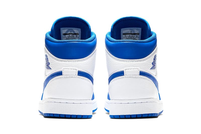 jordan 1 hyper royal mid on feet