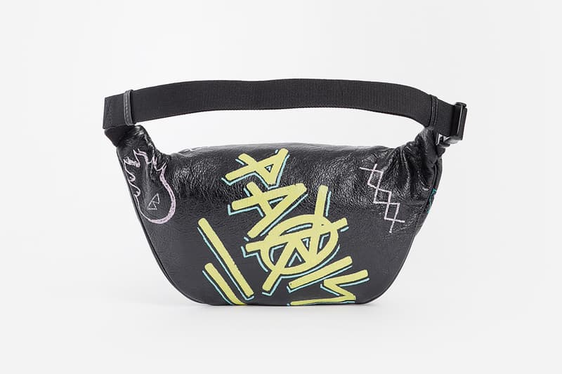 balenciaga graffiti fanny pack