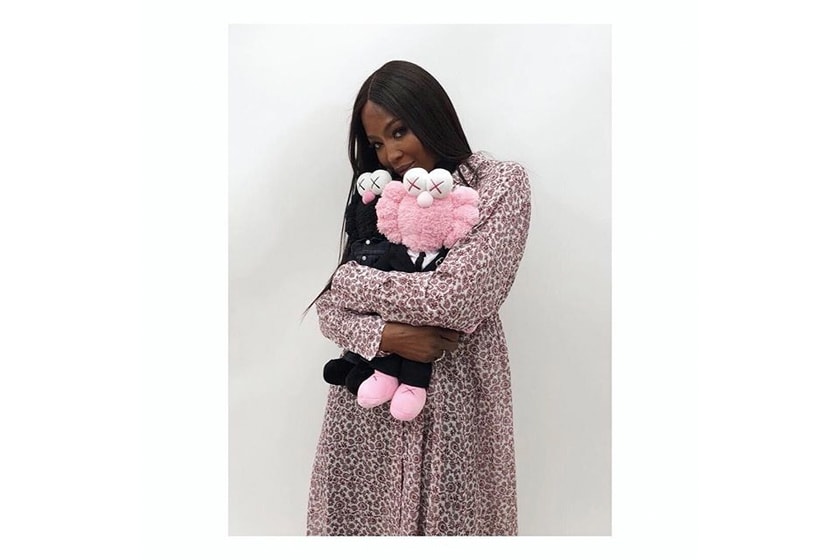 kaws bff dior plush pink