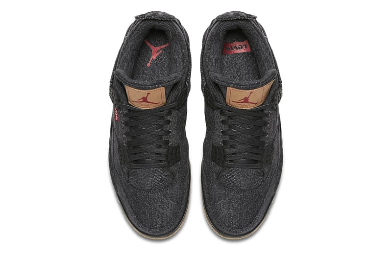 Jordan 4 black on sale levi