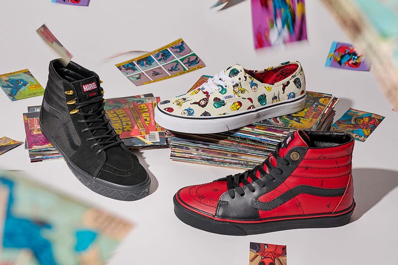 Marvel on sale vans trainers