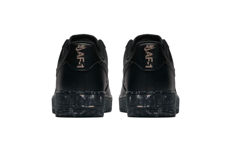 nike air force 1 black marble