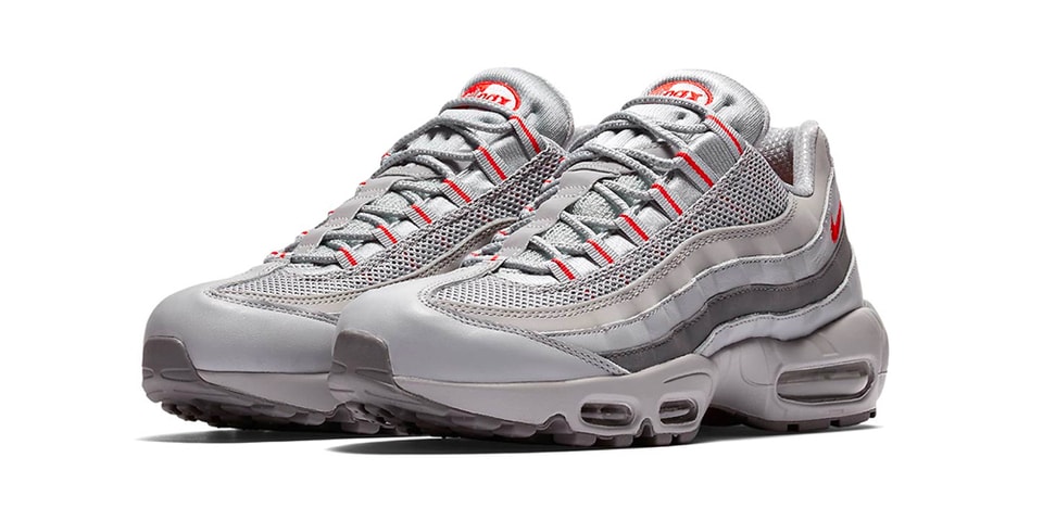 nike air max 95 red and grey