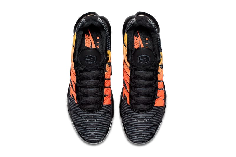 Air max plus on sale striped black orange