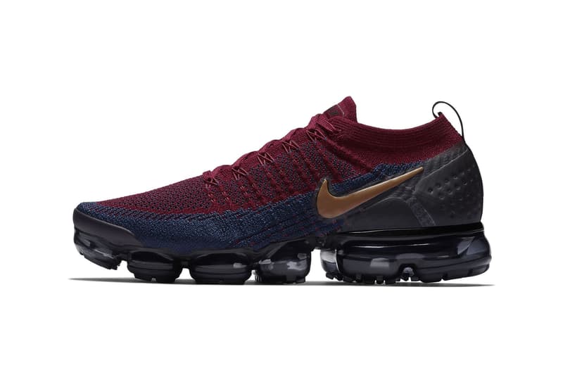 vapormax maroon and gold