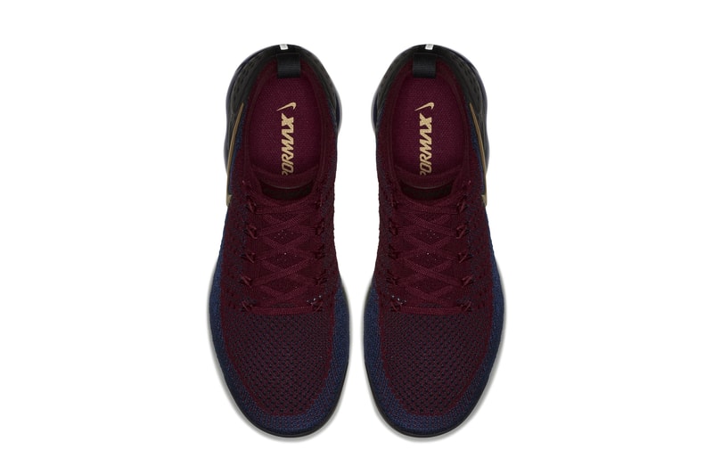 black and burgundy vapormax