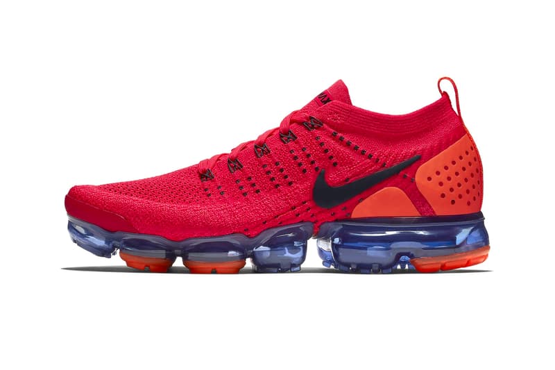 vapormax plus neon red