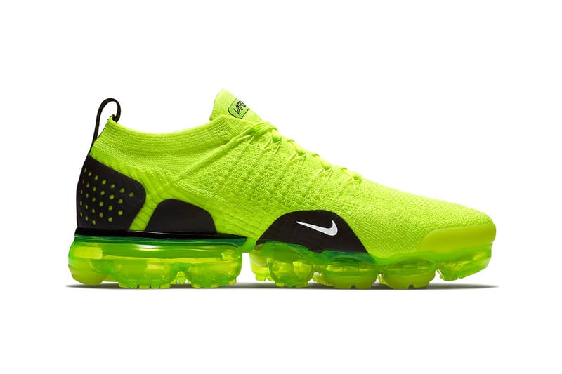 Nike air vapormax flyknit 2 best sale lime green