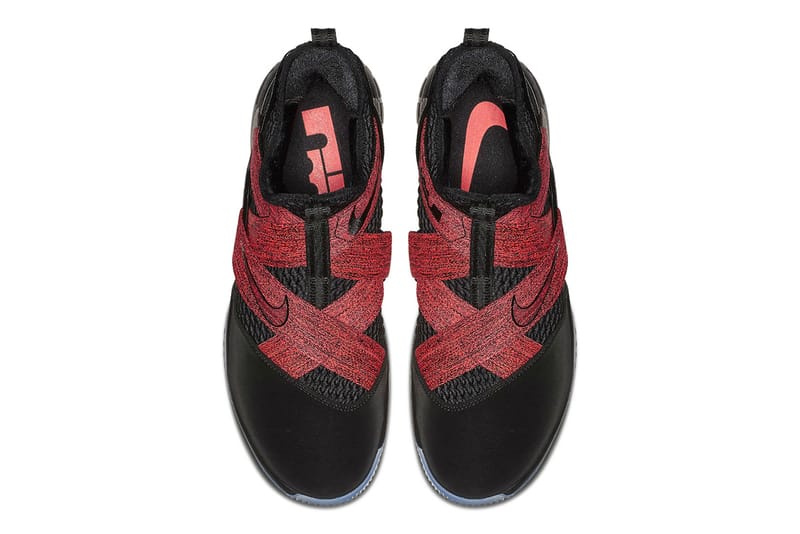 Lebron soldier 12 red black best sale