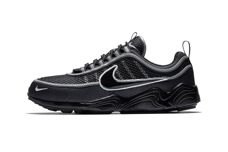 Nike spiridon cheap black and white