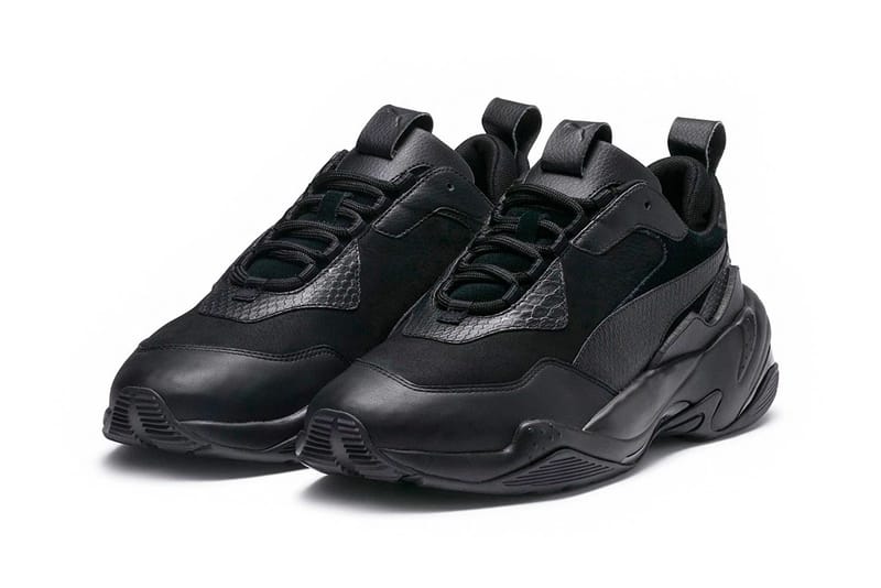 Puma thunder cheap black white