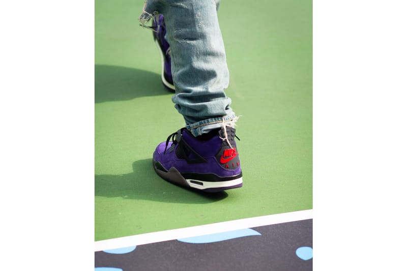 Travis Scott x Air Jordan 4 Purple Better Look Hypebeast