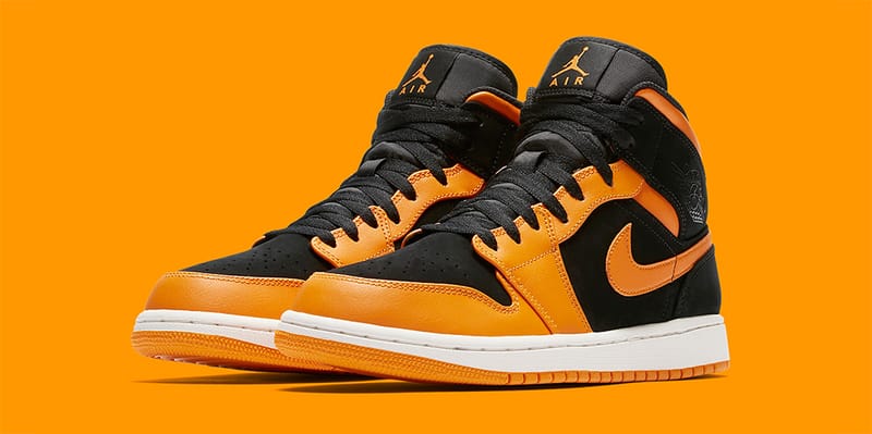 Nike air jordan black orange hotsell