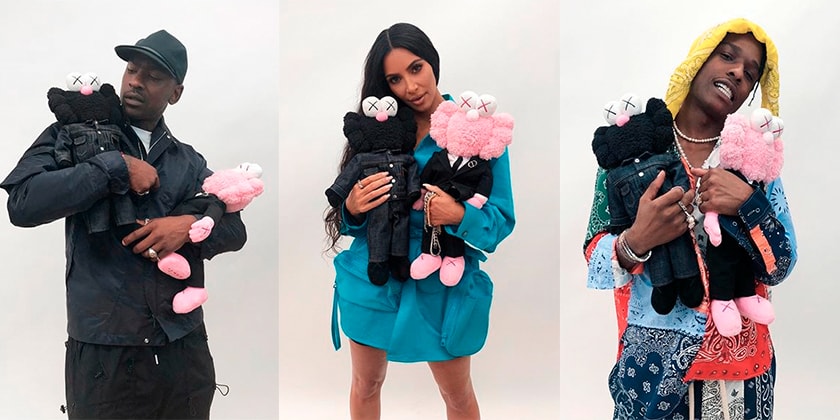kaws x dior plush