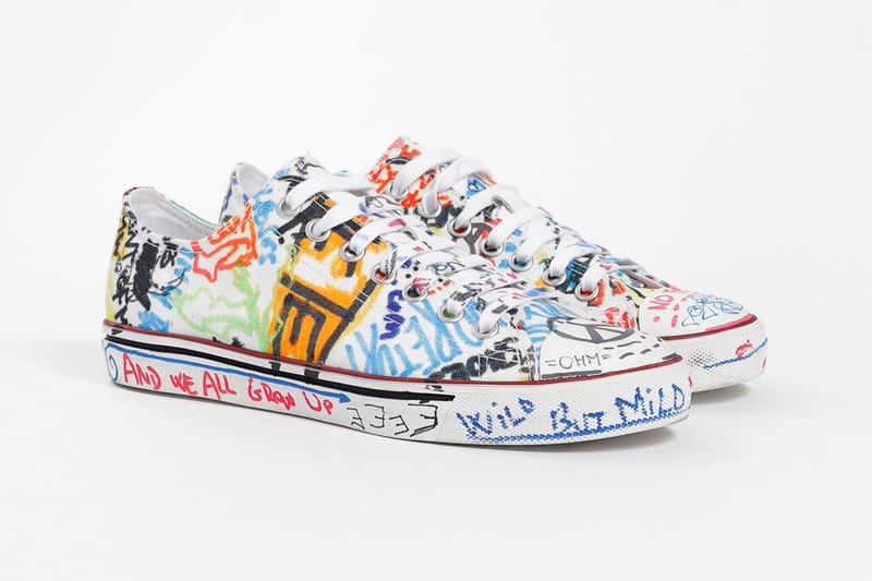 Vetements Drops FW18 Graffiti Low Top Sneakers Hypebeast