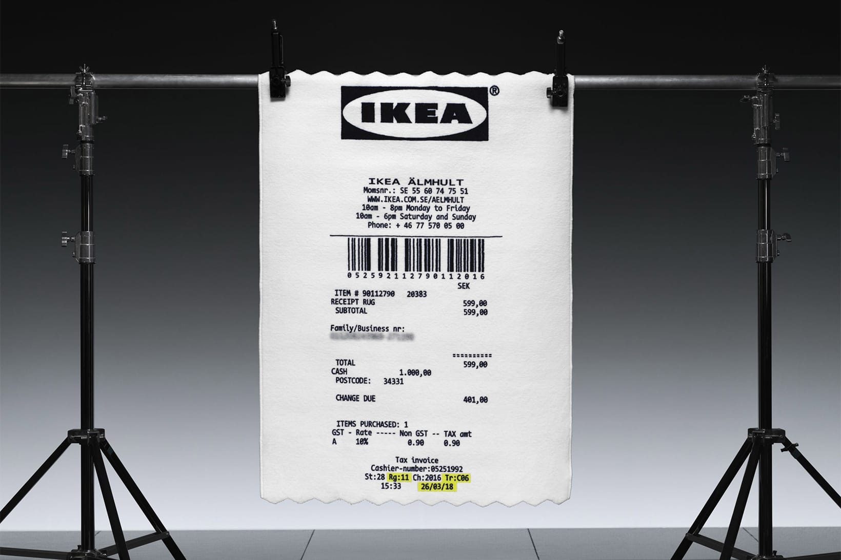 【テリア】 IKEA IKEA x Virgil Abloh MARKERAD マルケラッド ラグの通販 by kekko6247's ...