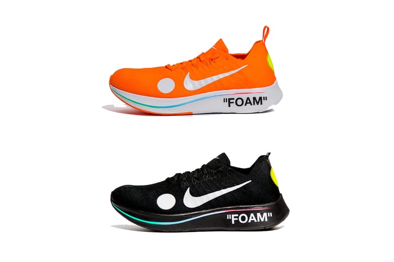 Tênis nike off-white zoom hotsell fly mercurial flyknit orange