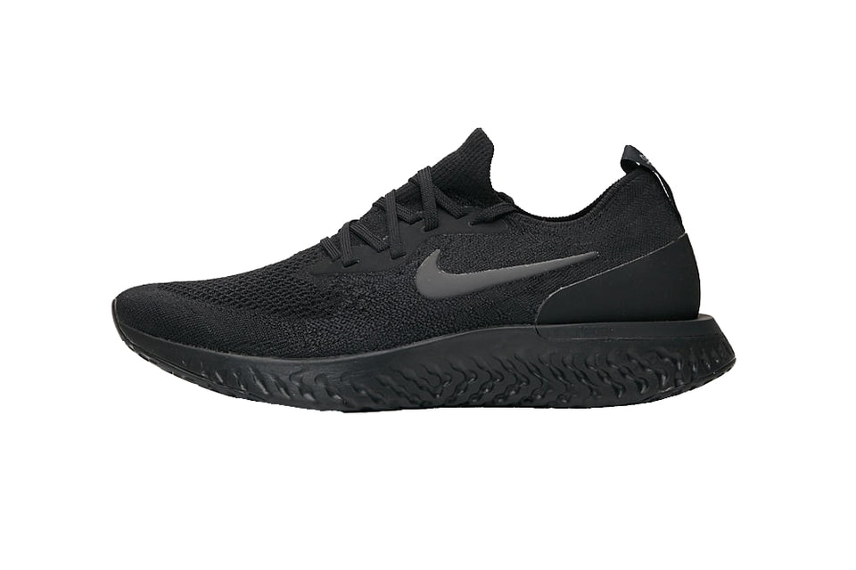 nike epic react flyknit triple black
