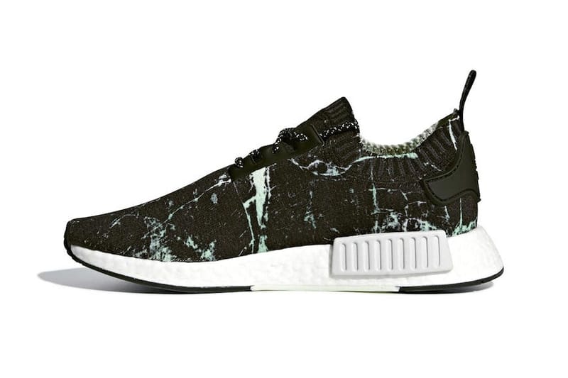 Adidas nmd r1 primeknit (black green marble white hotsell