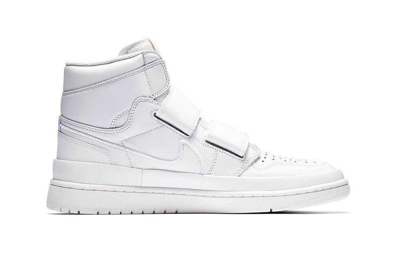 White jordans hotsell with straps