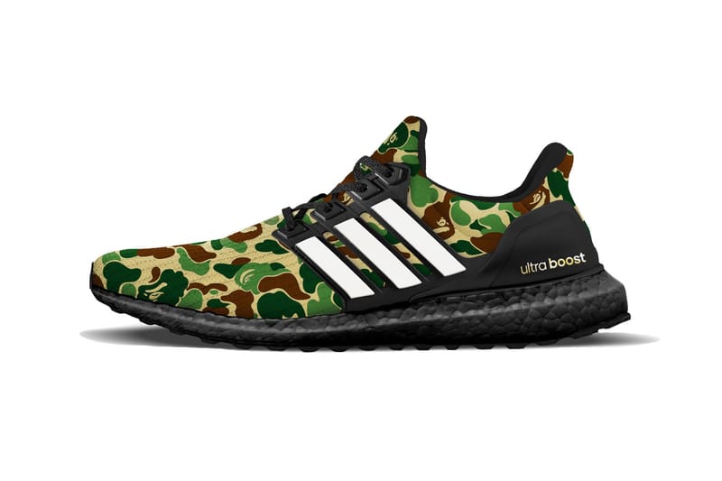 Adidas ultra boost shop 4.0 bape green camo