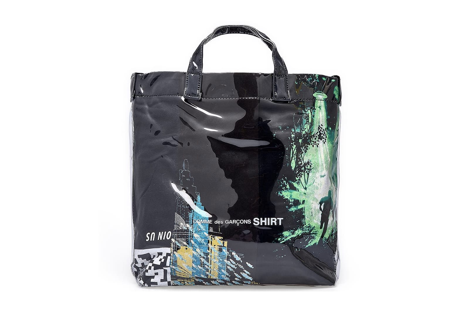 COMME des GARÇONS Shirt Black Plastic Tote Bags | Hypebeast