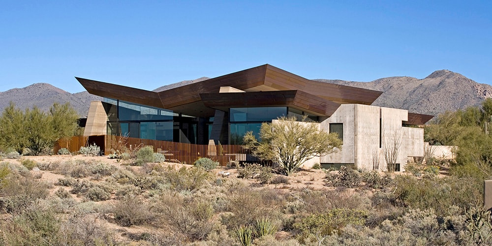 Дом «Крыло пустыни» — впечатляюще спроектированное жилище в Аризоне
