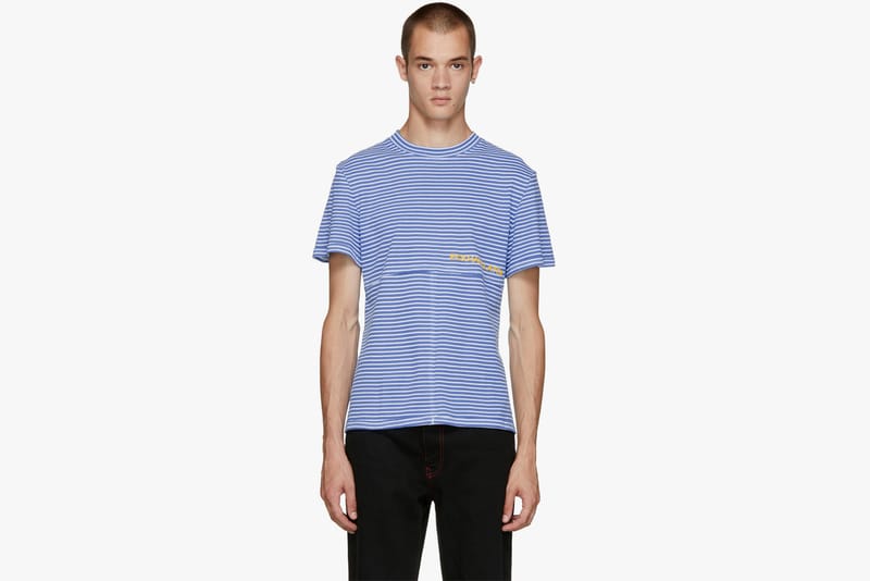 【関税込み】Eckhaus Latta ブルー Prom Tシャツ Navy Prom T-Shirt by Eckhaus Latta on Sale