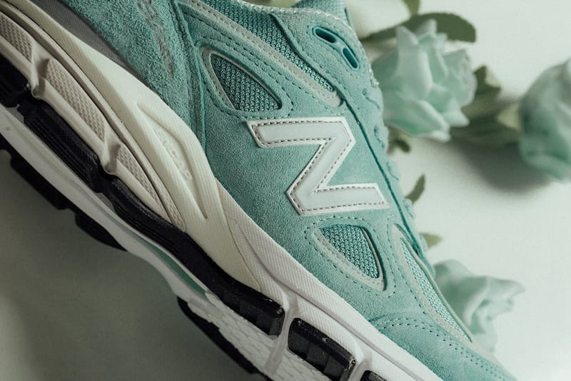 Mint green new balance 990 best sale