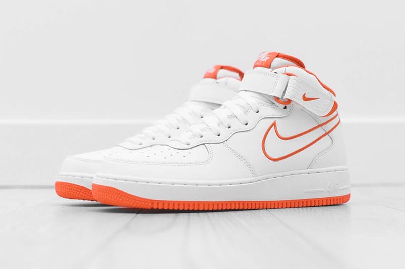 nike air force mid orange