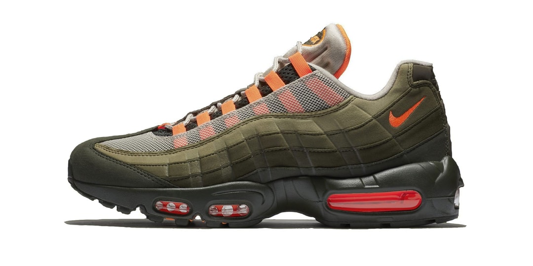 orange and gray air max 95