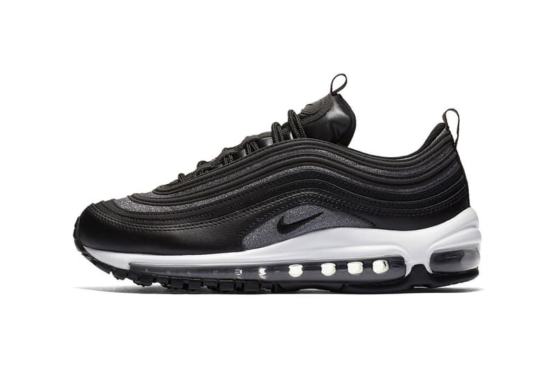 nike black and grey air max 97 trainers