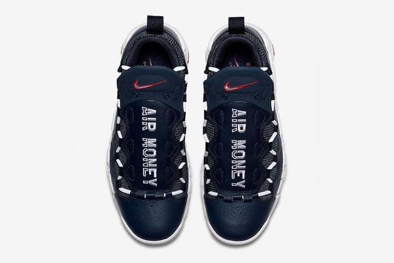 Nike air more deals money navy blue