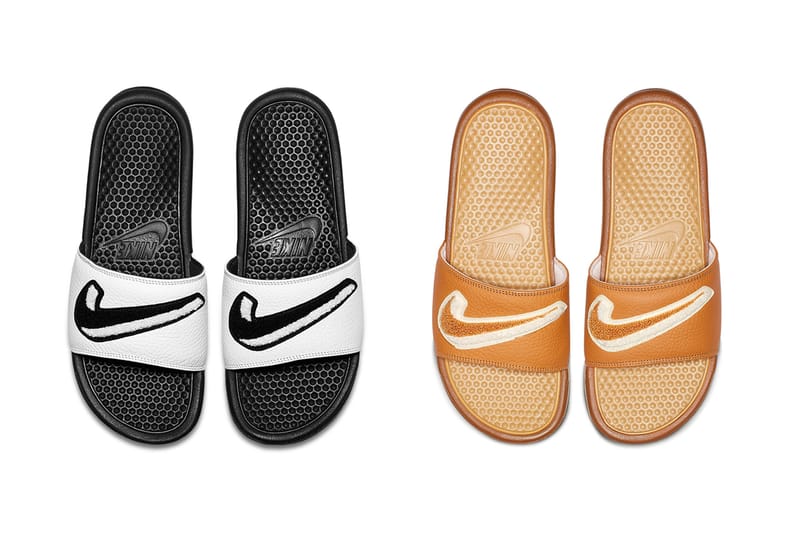 Nike swoosh benassi clearance slides