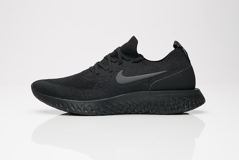 nike epic react flyknit black and grey