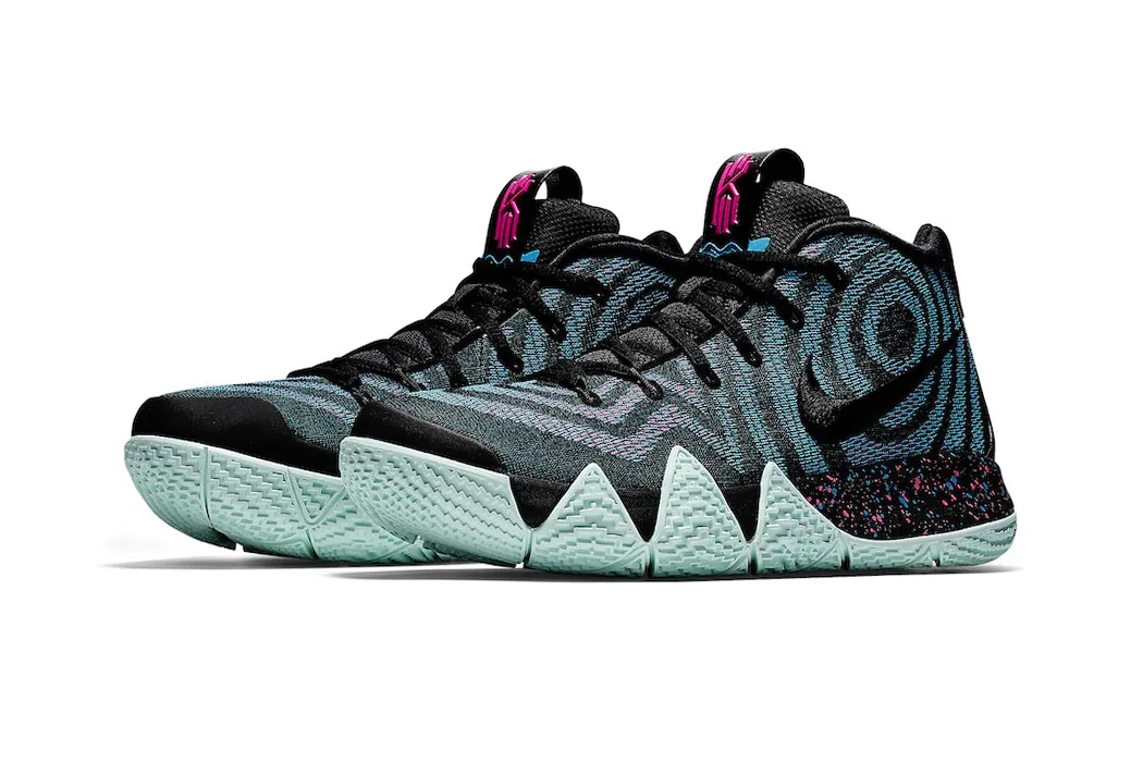 Kyrie 4 deals black and pink