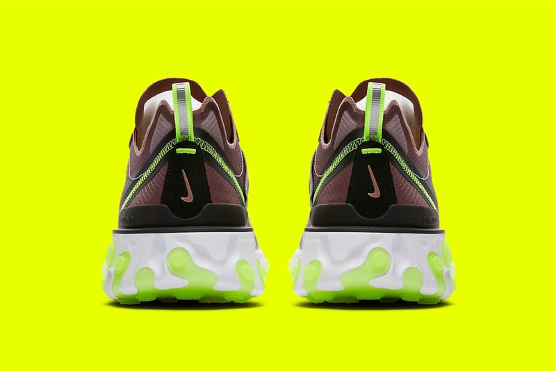 Nike react element hot sale 87 orange yellow