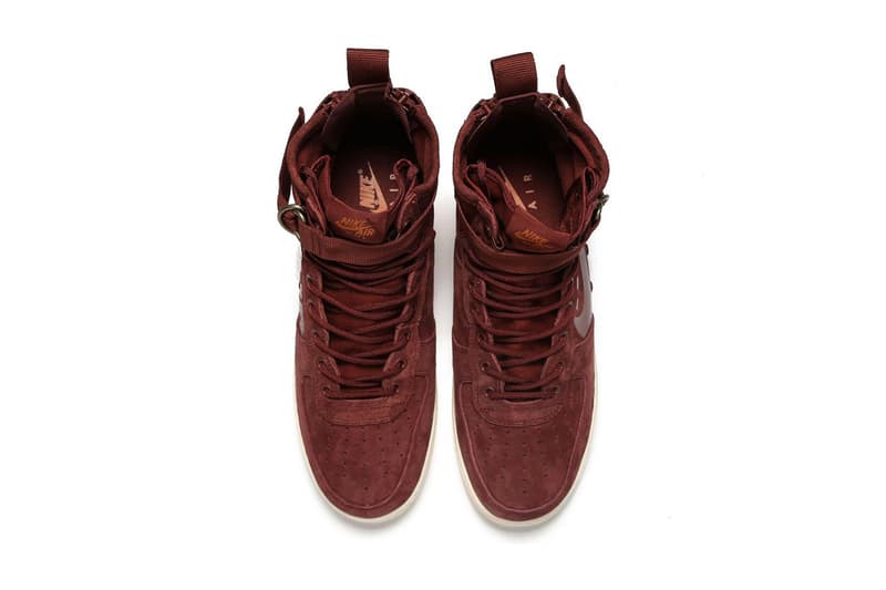 burgundy nike af1
