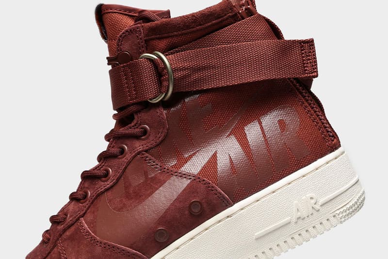 burgundy nike af1