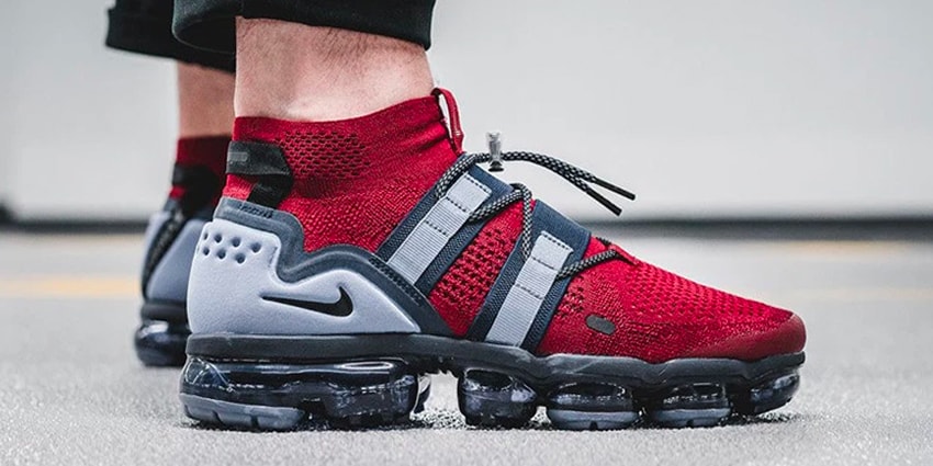 vapormax utility red black