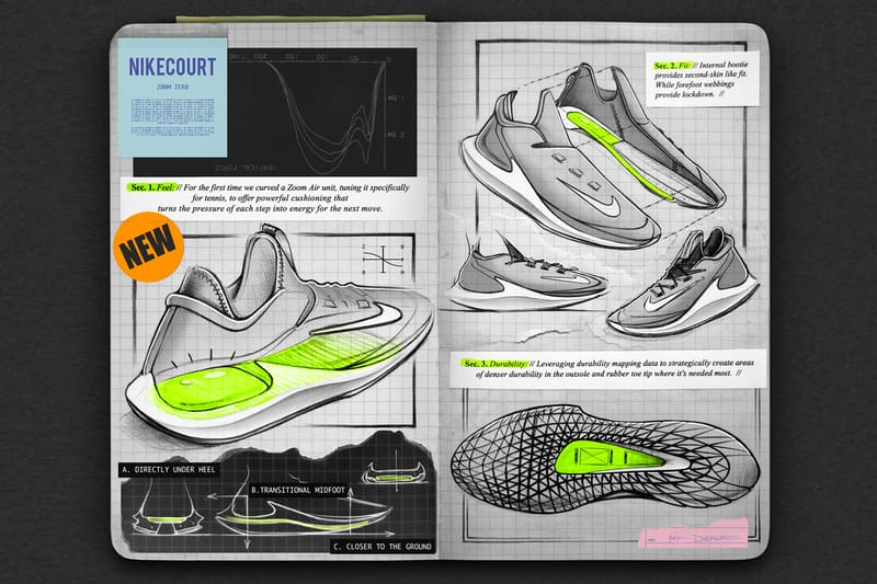 Tenis nike court discount air zoom zero