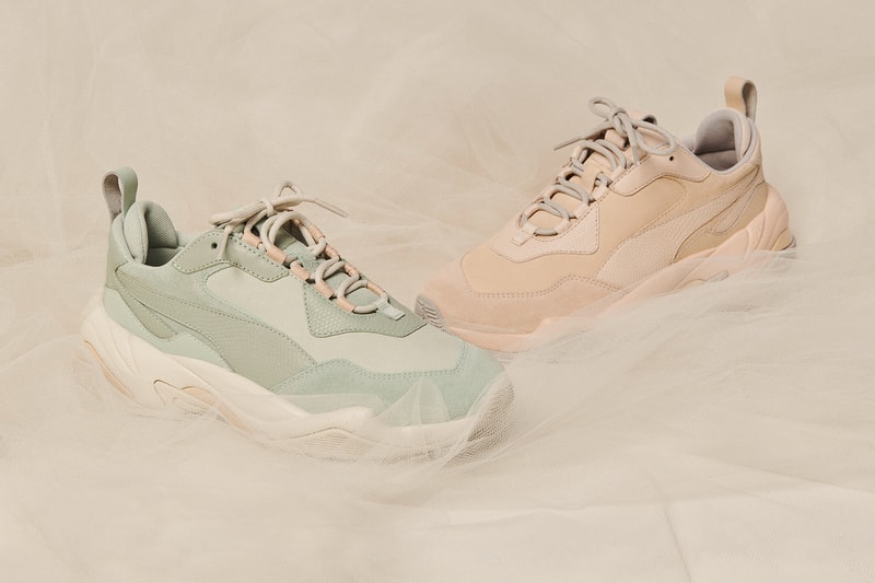 puma thunder desert white