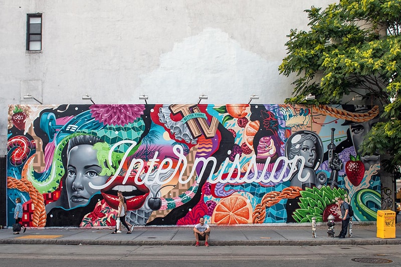 Tristan Eaton Takes over Houston Bowery Wall Nyc Hypebeast