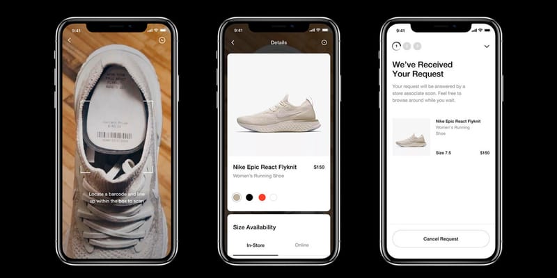 Nike Introduces New In Store Shopping App