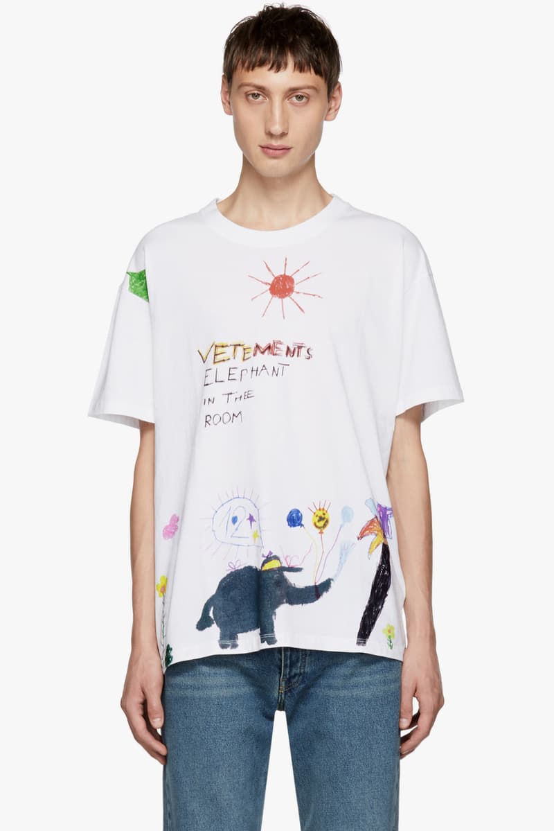 vetements sticker shirt