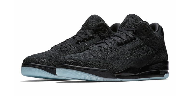 Jordan 3 cheap retro flyknit black