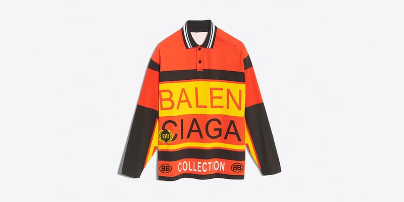 Balenciaga red polo best sale