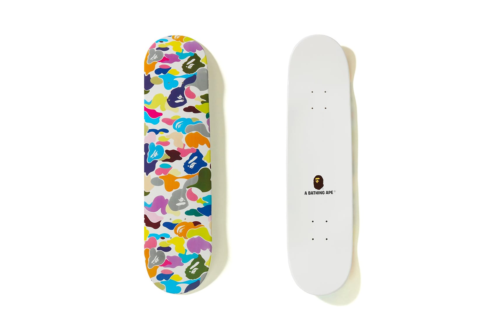 BAPE Multi Color Skate Deck | HYPEBEAST